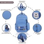 WALSON Stylish & Trendy 30L Backpack with Pencil Pouch Casual Backpack for School & College Backpack for Men & Women- 6434 (29)